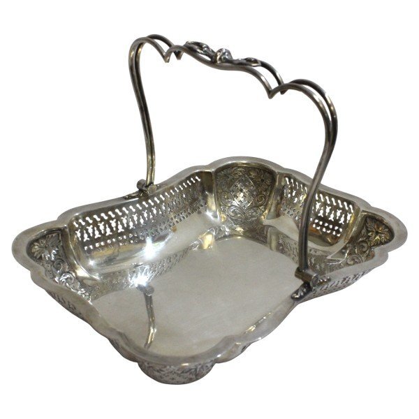 WALKER＆HALL ウォーカー&ホール シルバープレート ハンドル付 バスケ