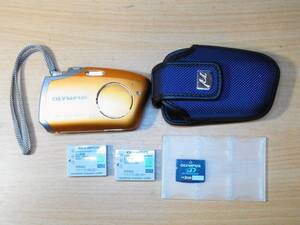 【難あり】OLYMPUS μ-mini DIGITAL 生活防水デジカメ 2GBメモリーカード付き