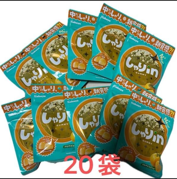 カバヤ食品 しゃりinグミ みかん 52g 20袋
