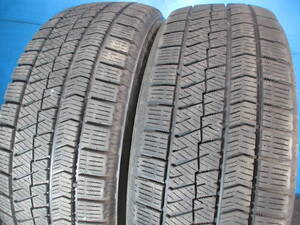 2018年製 BS BRIDGESTONE BLIZZAK VRX2 205/60R16 92Q 2本Set 6968I 室内保管 ブリヂストン 中古スタッドレスタイヤ 冬タイヤ