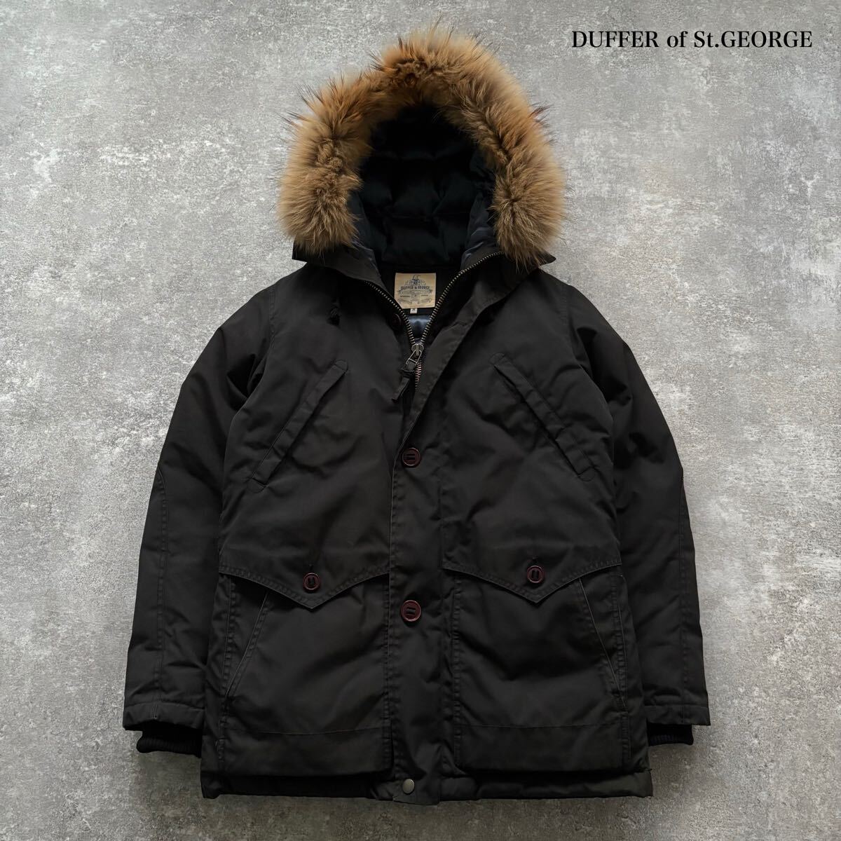 【The DUFFER of St.GEORGE】ALASKA DOWNJACKET ザダファーオブセントジョージ アラスカダウンジャケット アラスカンダウン ラクーンファー