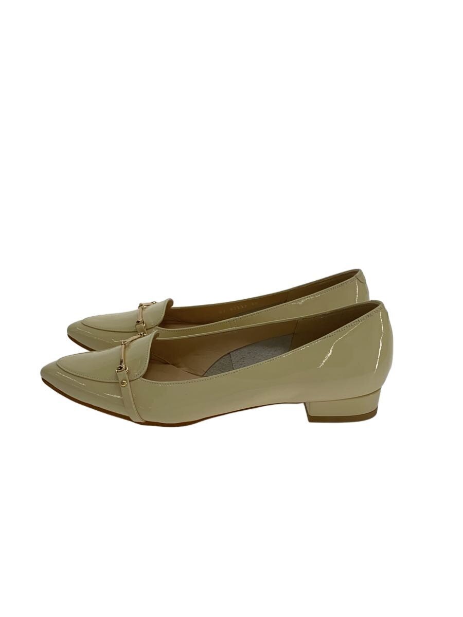 DIANA◆フラットパンプス/24cm/IVO/エナメル//