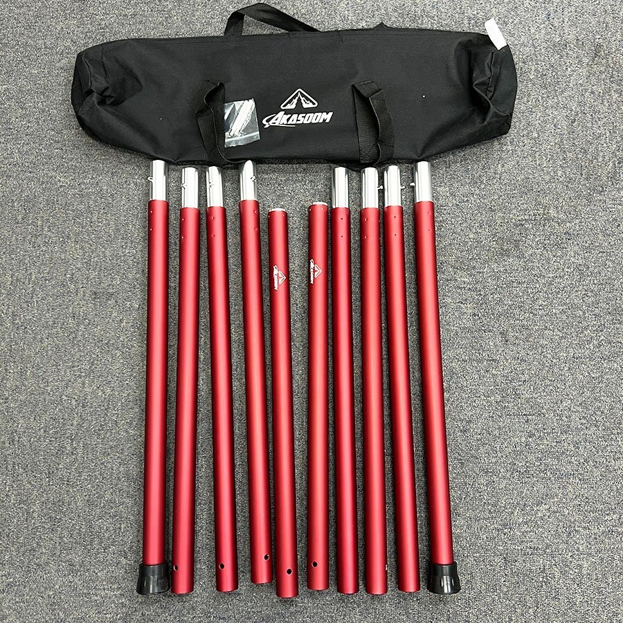 AKASOOM タープポール 2本セット テントポール 直径28mm 総長250