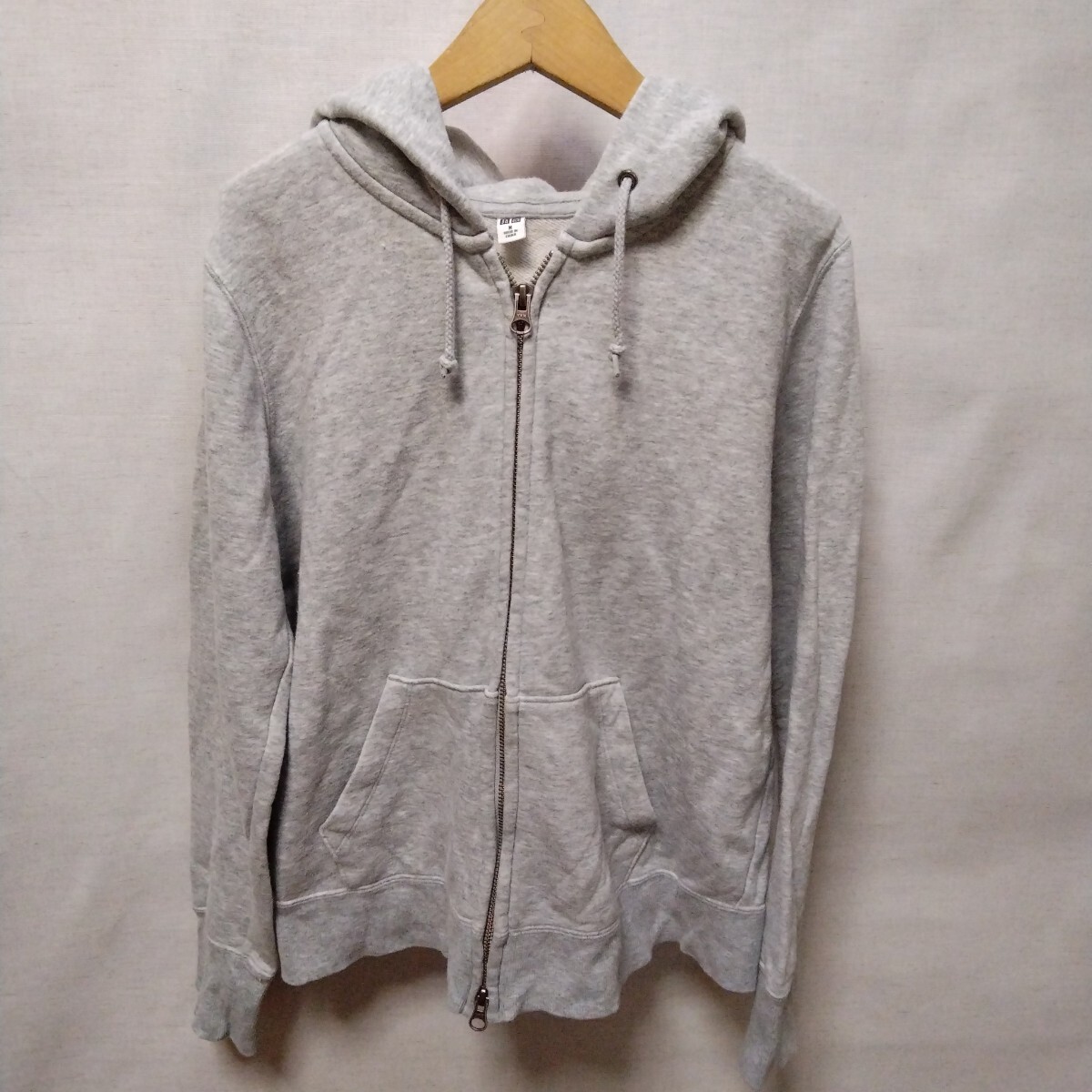 全国送料無料 ユニクロ UNIQLO レディース 杢グレー色 ダブルジッパー付き