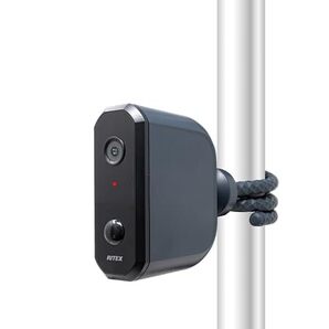 ムサシ 乾電池式どこでもセンサーカメラ 防犯カメラ 監視カメラ 配線不要 防犯対策 防雨タイプ 三脚/マグネット C-BT700R