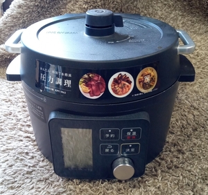 中古品 IRIS OHYAMA 電気圧力鍋 KPC-MA2-B 2020年製