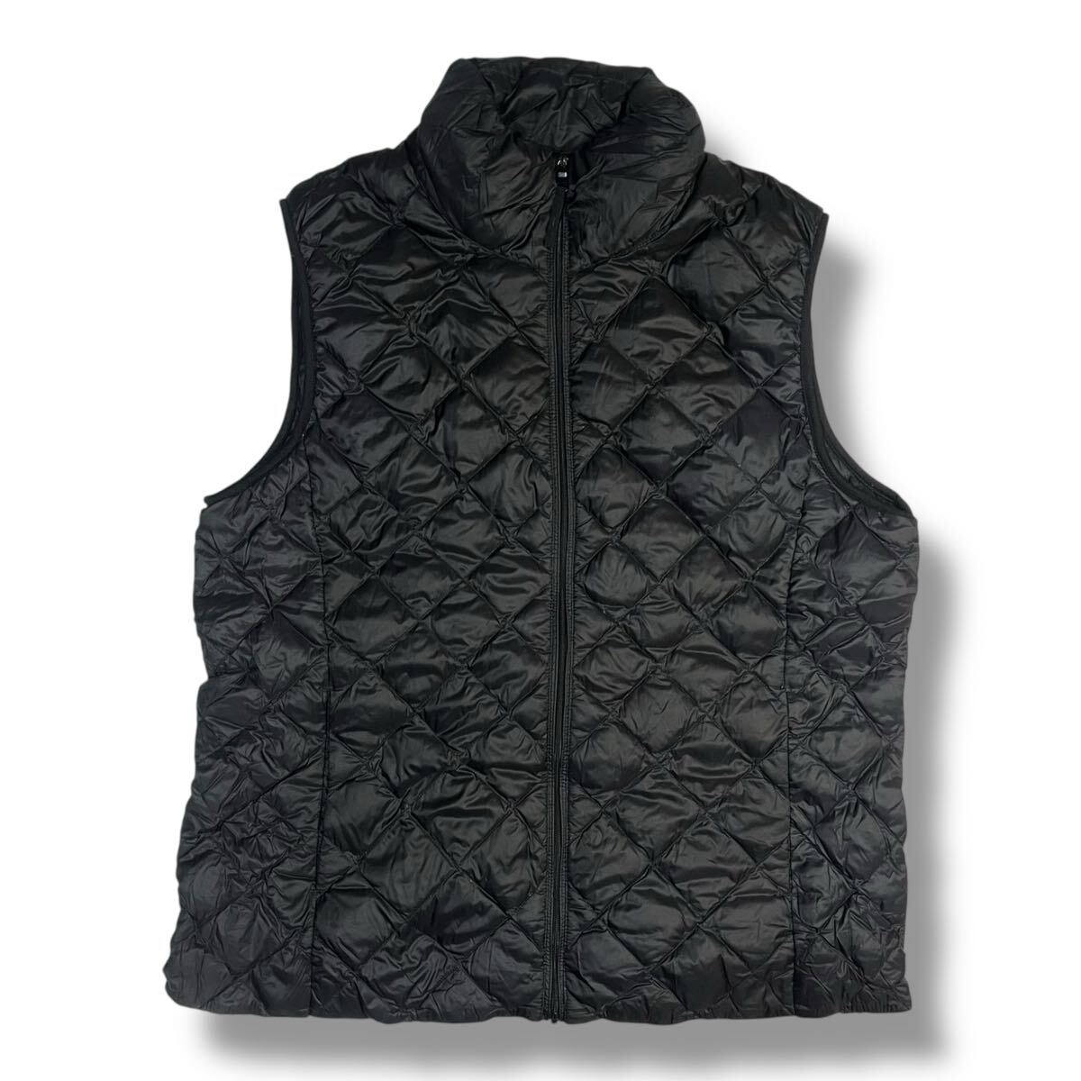 (TK1210-9) UNIQLO ユニクロ ウルトラライトダウンベスト ブラッ