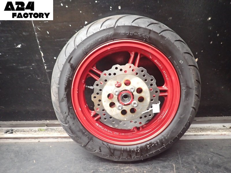 E1R7-1121 Kawasaki Z125PRO переднее колесо литье диск имеется 12x2.50 шина [BR125H-A21~ последний модель анимация иметь ]