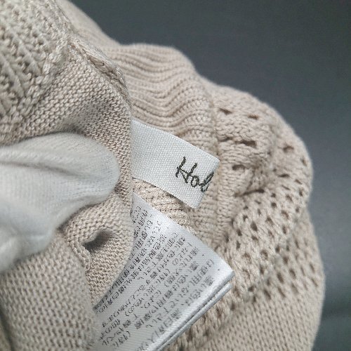 ◇ holiday ホリデイ ウエストゴム 編地 カジュアル 大人っぽい フレアパンツ 表記なし ブラウン レディース E_サムネイル画像5