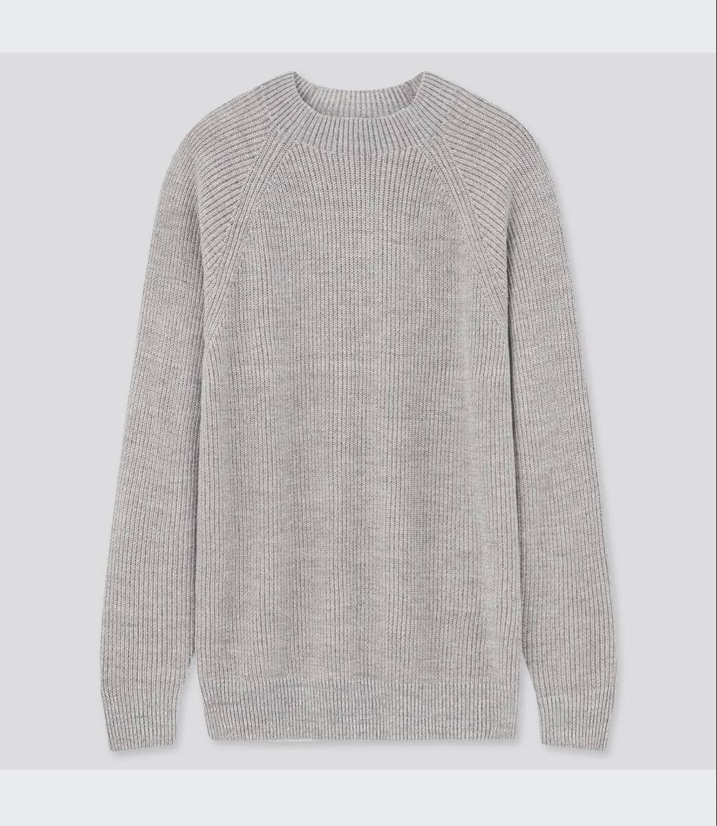  кто раньше, тот побеждает стоимость доставки 230 иен омыватель bru средний мера вырез лодочкой свитер Uniqlo вязаный L