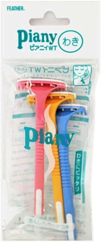 フェザー安全剃刀 ピアニィWT わき用3P