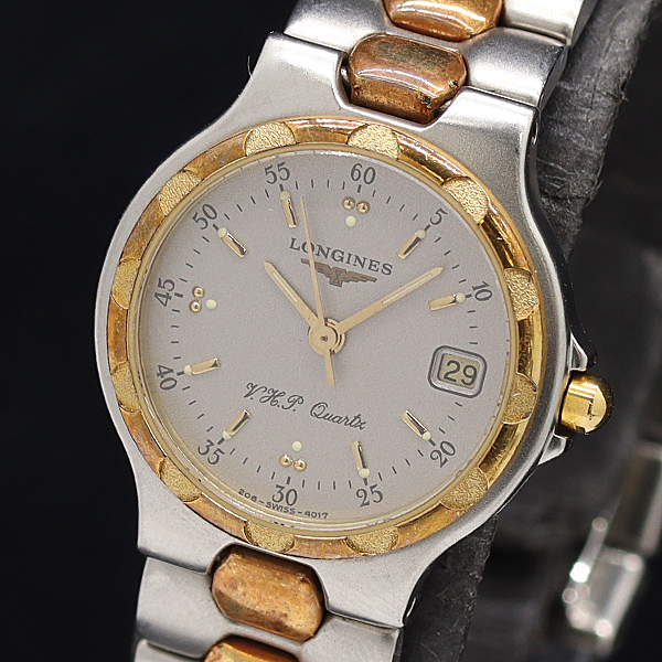 1 иен работа Longines QZ Conquest VHP Date серебряный циферблат женские наручные часы 1397000 12APT IKE