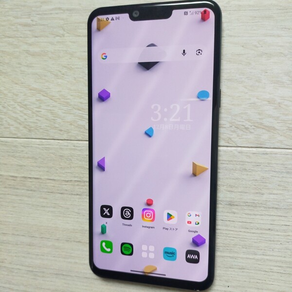 LG 「LG Style3 L-41A」 ブラック RAM4GB.ROM64GB 他社のSIMも認識OK SIMロック解除済 Androidバージョン12