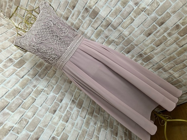 z12052●アサクラ 衣装 ドレスワンピース ピンクベージュ 38