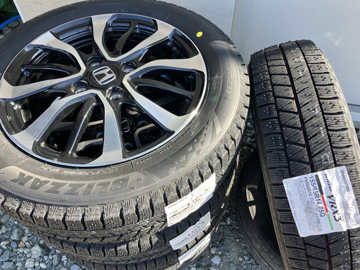 �V�iVRX3 2025�N�� 155/65R14 �z���_���� ����N-BOX�J�X�^�� �A���~�z�C�[���@4�{�Z�b�g