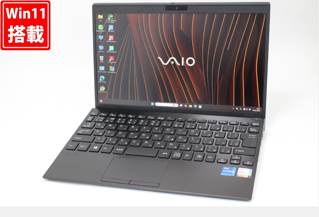  б/у хороший товар полный HD 12.5 type VAIO ProPJ VJPJ211EAE3B Win11 no. 11 поколение i7-1165G7 16GB NVMe 512GB-SSD камера LTE беспроводной Wi-Fi6 Office есть 1139w