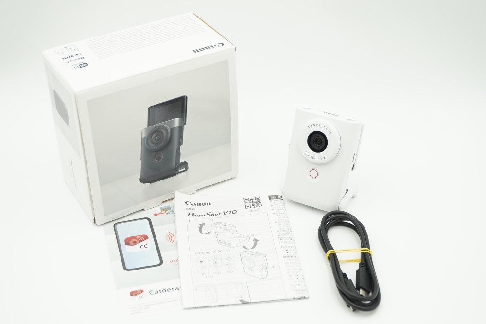 Canon Vlog�J���� PowerShot V10 �z���C�g PSV10WH