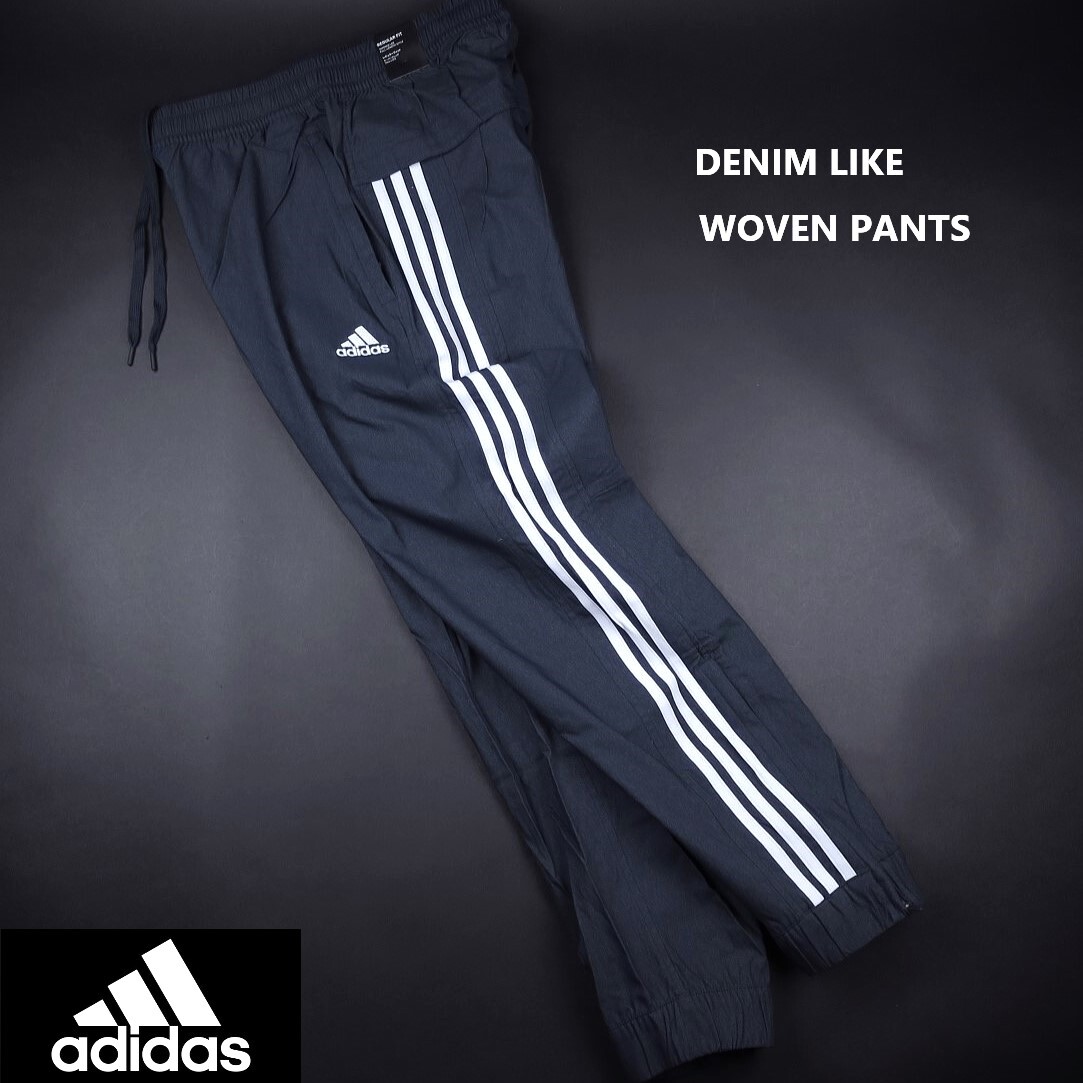 新品 ■ アディダス adidas スリーストライプス デニムライク ウーブンク