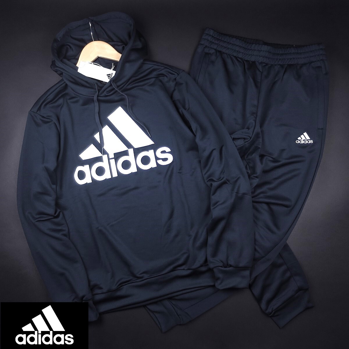 新品 ★ アディダス adidas 上下セット フレンチテリー フーディー ジョ