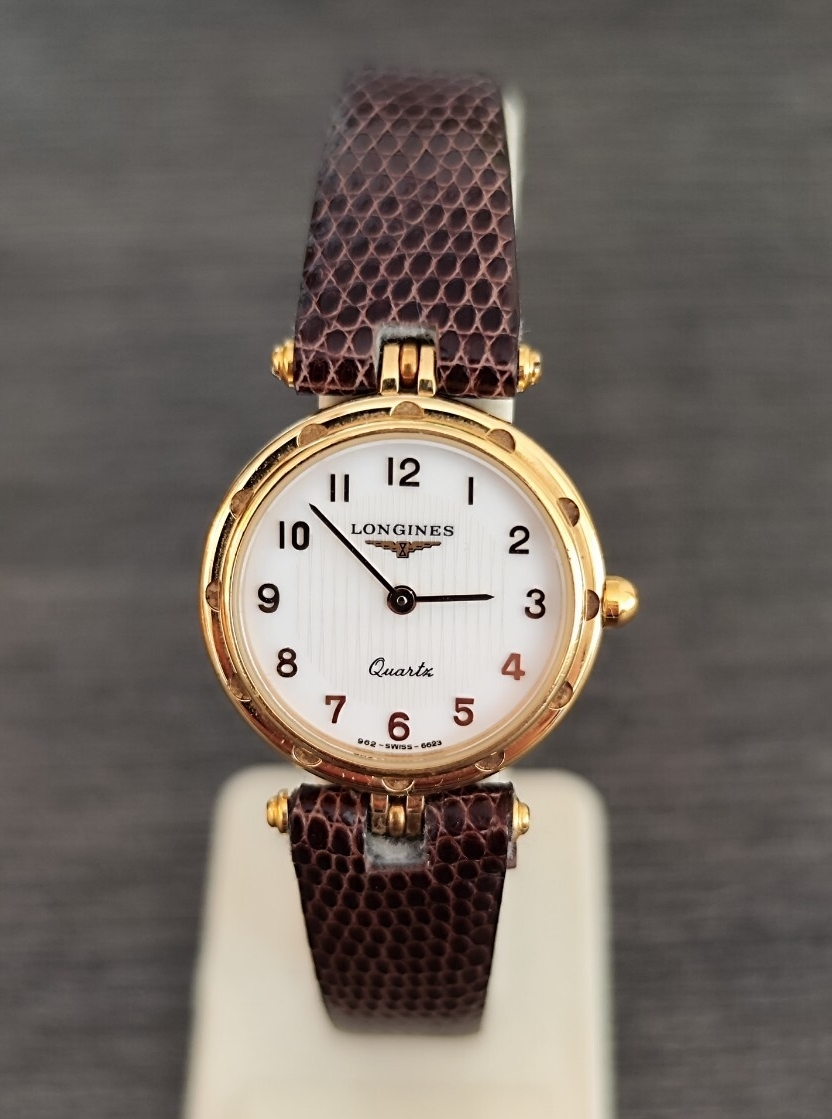  работа товар Longines женские наручные часы белый цвет циферблат 