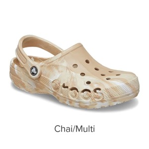 26cm クロックス バヤ マーブル クロッグ チャイ ホワイト ベージュ系 Baya Marbled clog Chai Multi M8W10 crocs 新品