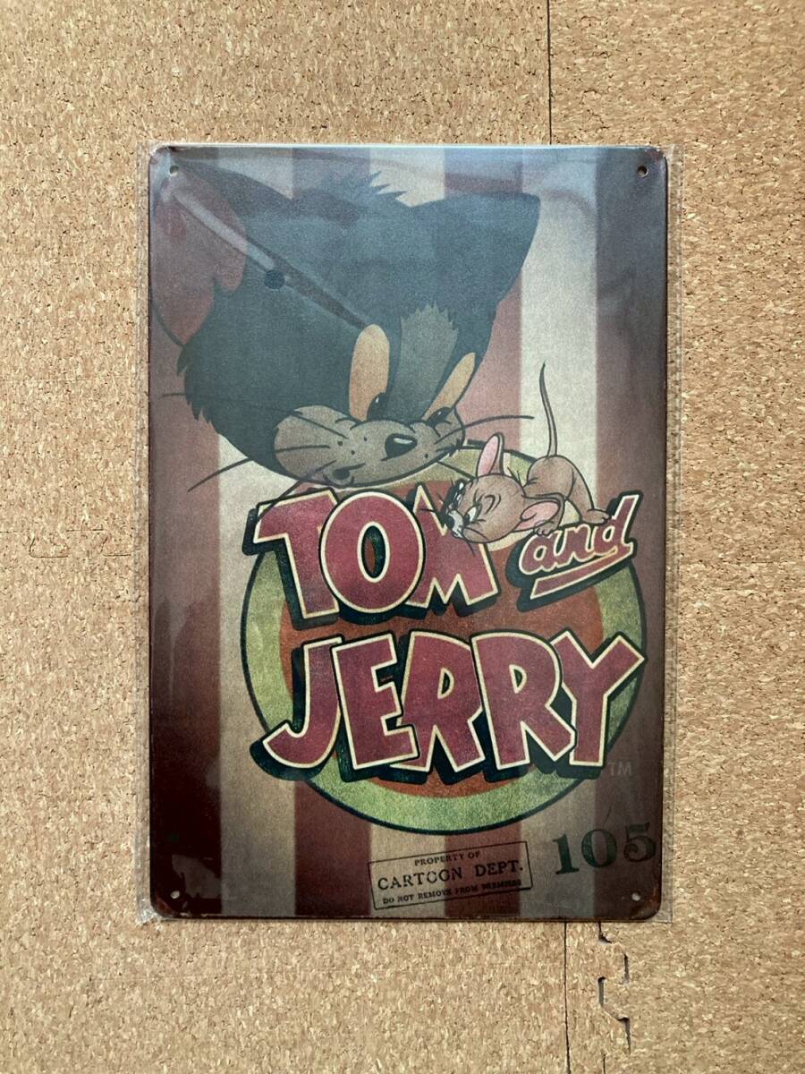  Tom . Jerry retro жестяная пластина табличка metal автограф plate american смешанные товары wall декоративный элемент Vintage способ под старину 