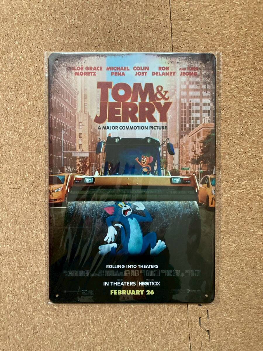  фотография фильм Tom . Jerry жестяная пластина табличка metal автограф plate american смешанные товары wall декоративный элемент retro Vintage способ под старину 