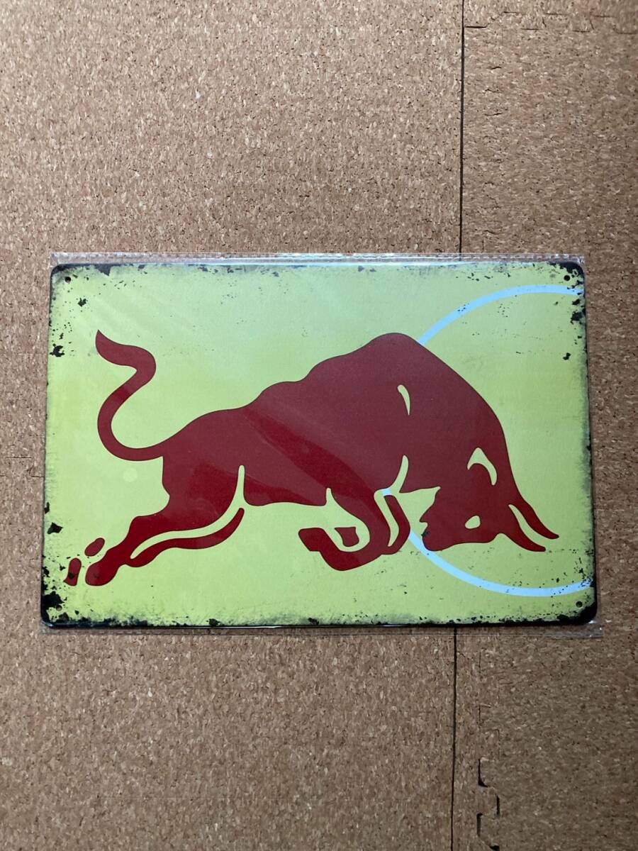  Red Bull Logo самец корова сила чуть более .yellow орнамент retro Vintage жестяная пластина табличка metal автограф plate american смешанные товары wall декоративный элемент 