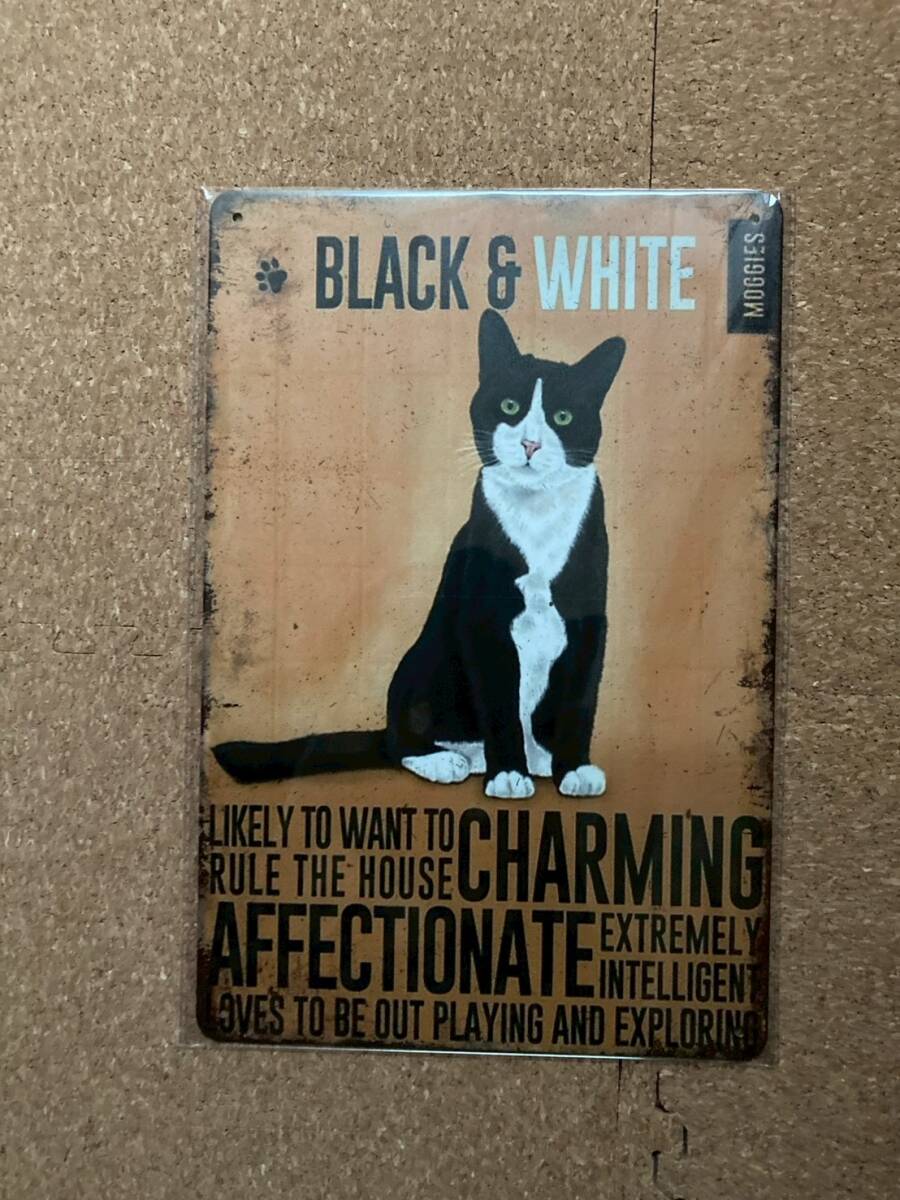  дом . главный распределение сделал ... направление . есть кошка .. кошка жестяная пластина табличка metal автограф american смешанные товары wall декоративный элемент retro Vintage способ под старину 