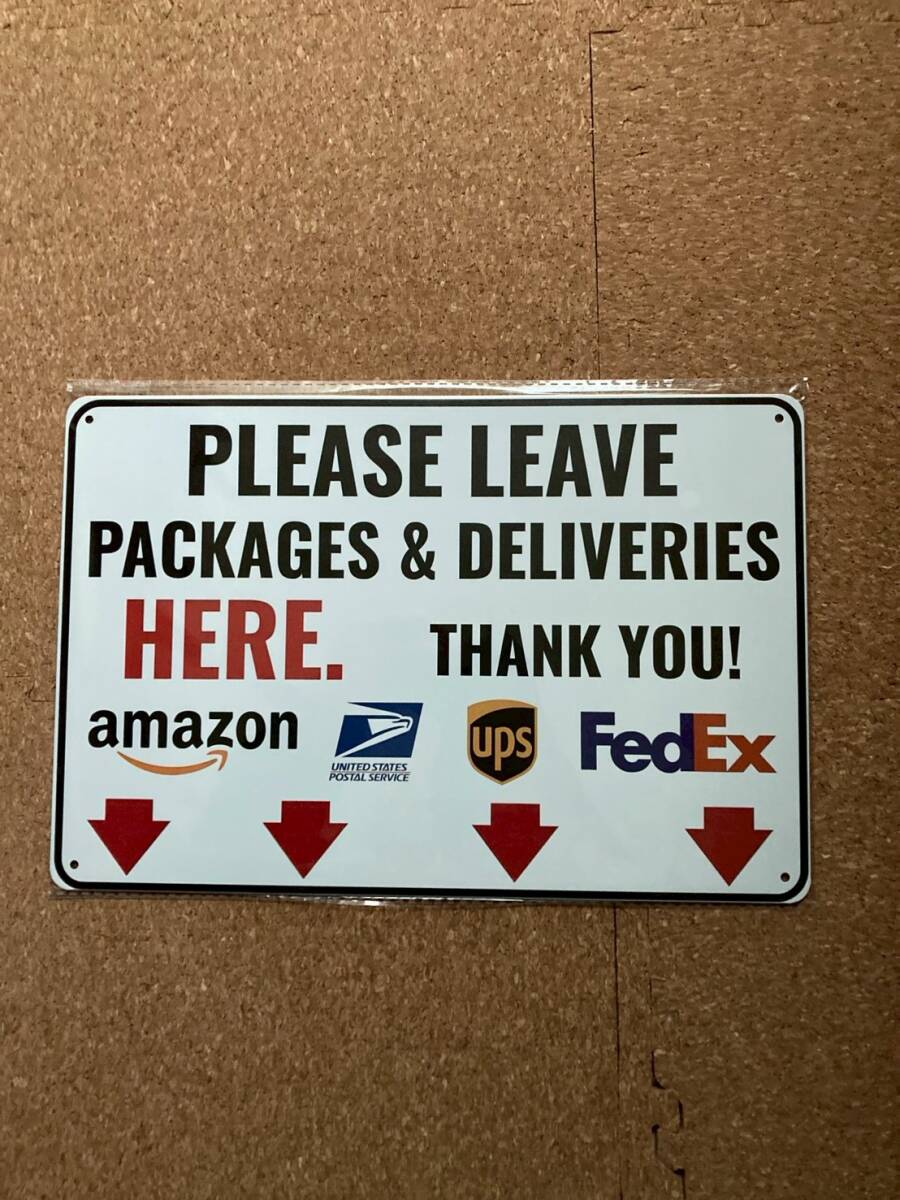  багаж . указание осуществлен место .Amazon USPS UPS FedEx орнамент retro Vintage жестяная пластина табличка metal автограф plate american смешанные товары wall декоративный элемент 