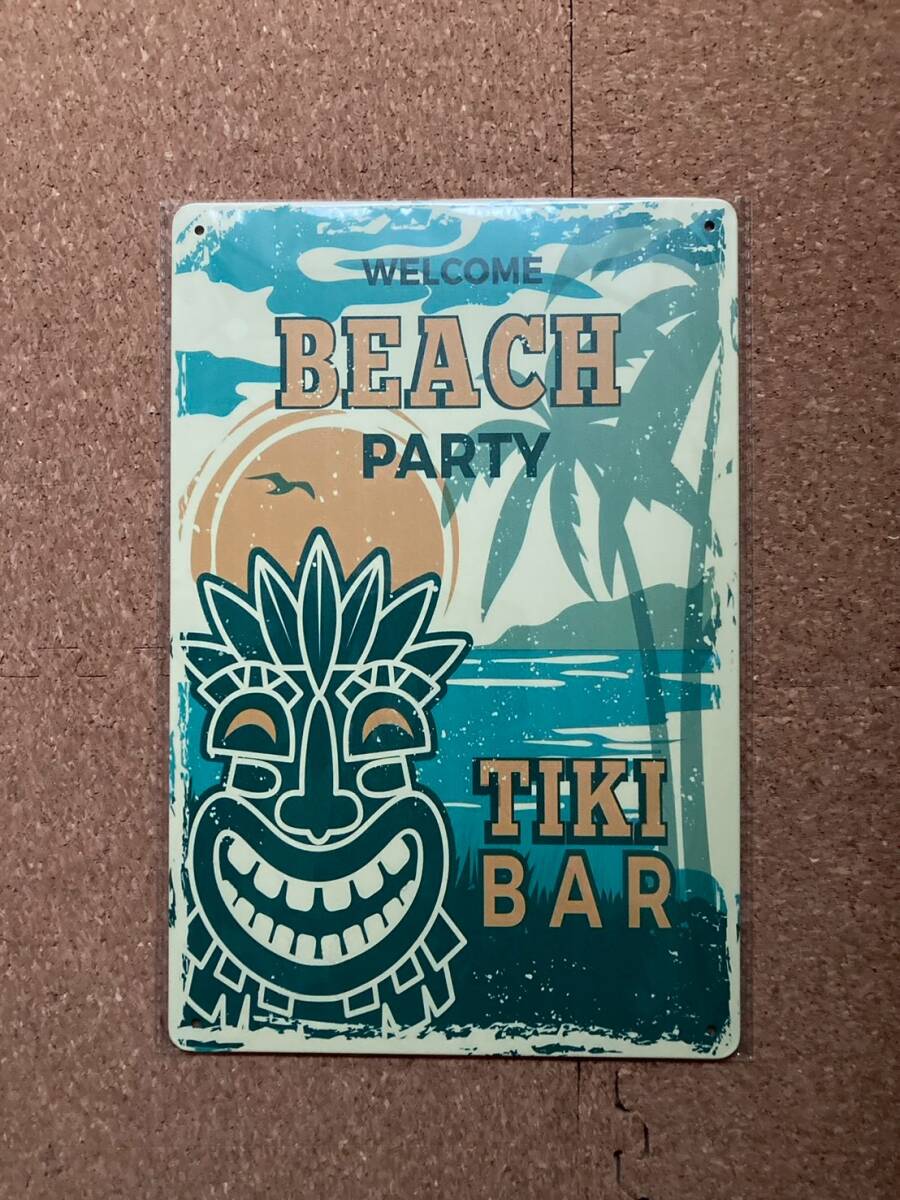 ti Kiva - Hawaiian пляж party орнамент retro Vintage жестяная пластина табличка metal автограф plate american смешанные товары wall декоративный элемент 