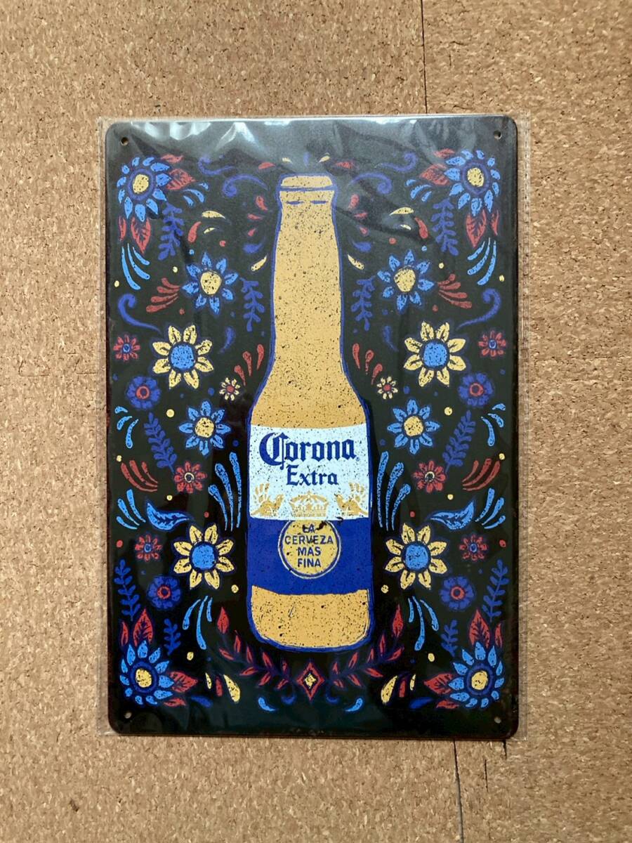  Corona * extra жестяная пластина табличка metal автограф plate american смешанные товары wall декоративный элемент retro Vintage способ под старину 