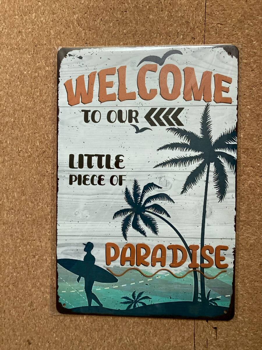  мы. маленький приятный .. добро пожаловать жестяная пластина табличка metal автограф plate american смешанные товары wall декоративный элемент retro Vintage способ под старину 