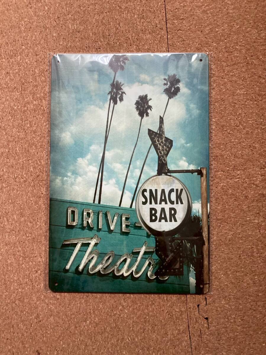  Drive in эффект живого звука снэки балка жестяная пластина табличка metal автограф plate american смешанные товары wall декоративный элемент retro Vintage способ под старину 