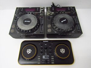 GEMINI ジェミナイ CD-600 USBメディアコントローラー / Numark ヌマーク iDJ LIVE II DJコントローラー 動作未確認 ジャンク品 楽器◆8190