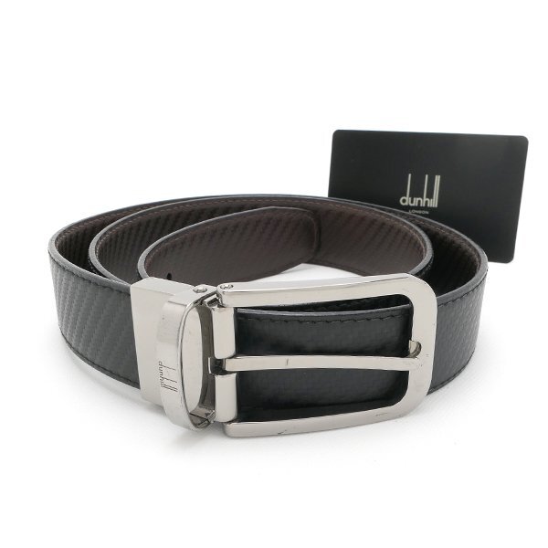 １円～ dunhill メンズベルト サイズ76～91cm ブラック ダンヒル◆