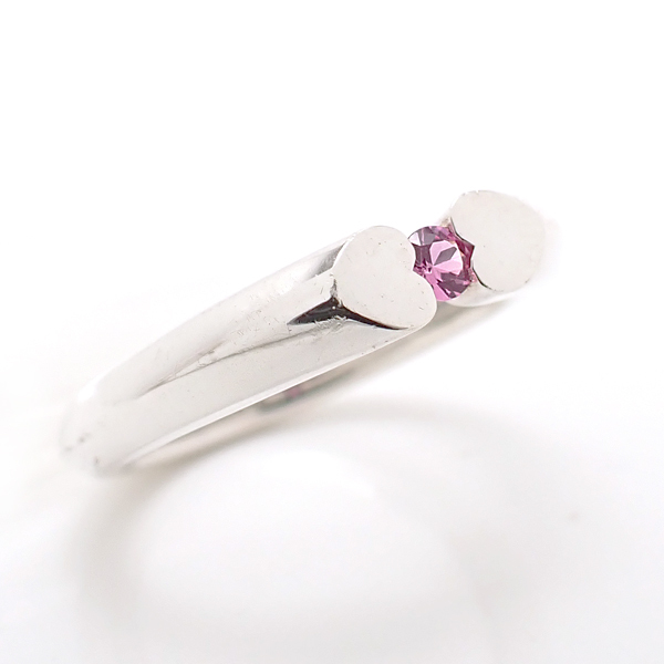 TIFFANY＆Co. テンダネスハートリング ピンクサファイア SV925 サ