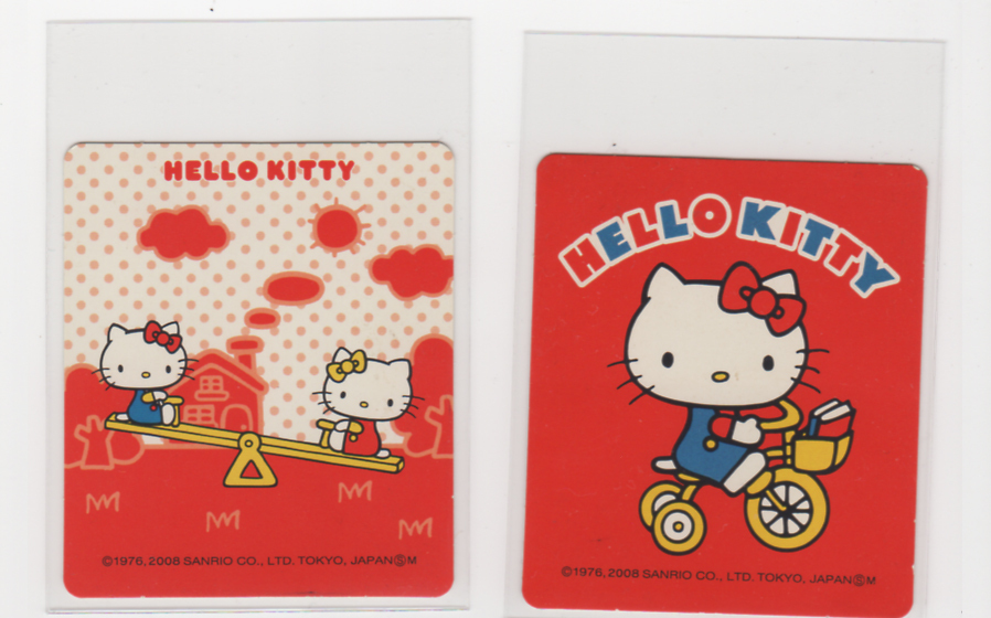 HELLO KITTY　ハローキティ　シール2枚　1975.2008年