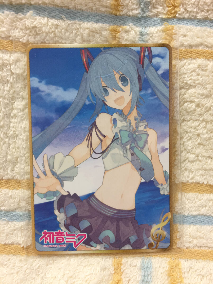 グリコ　初音ミク　ALMOND PEAK　アーモンドピーク 夏の音ARカード