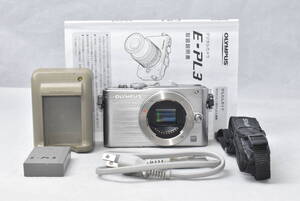 OLYMPUS オリンパス E-PL3 ボディシルバー ミラーレス一眼 シャッター数23回