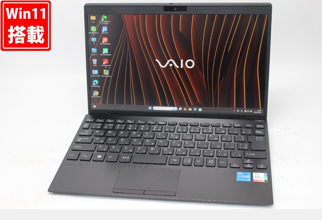  б/у полный HD 12.5 type VAIO ProPJ VPJP22 Win11 10 core no. 12 поколение i5-1235U 16GB NVMe 256GB-SSD камера LTE беспроводной Wi-Fi6 Office имеется труба :1141w