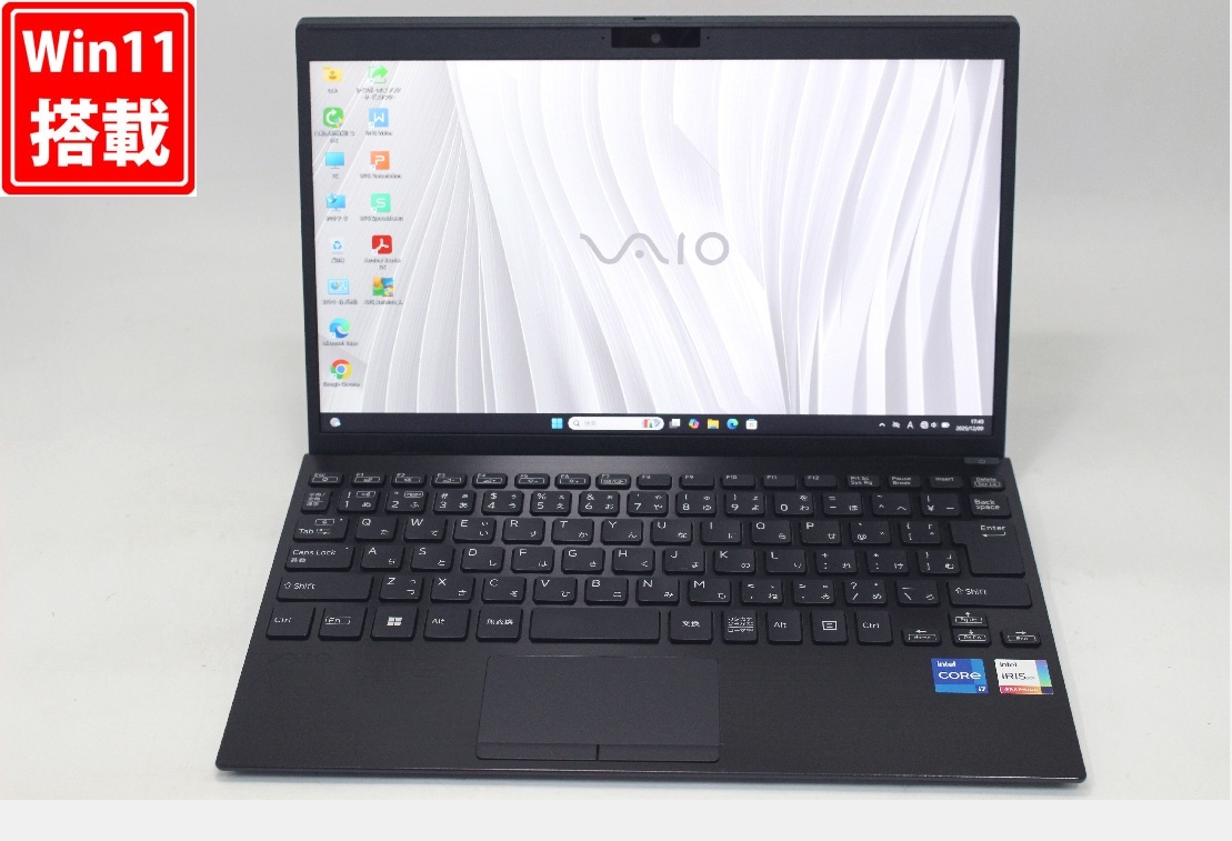  б/у полный HD 12.5 type VAIO Pro PJ VJPJ21 Windows11 no. 11 поколение i7-1165G7 16GB NVMe 512GB-SSD камера LTE беспроводной Wi-Fi6 Office имеется труба :1871w
