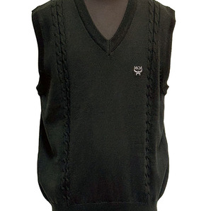 株)ドウシシャ★MCM/エムシーエム★アクリル+ウール混ベスト新品同様●