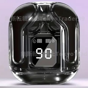 イヤホン 日本語説明書 Bluetooth 5.3 ブルートゥース ワイヤレス 無線 ステレオ イヤフォン 完全ワイヤレスイヤホン typeC ブラック