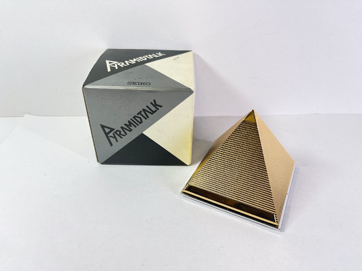 SEIKO セイコー ピラミッドトーク 置き時計 DA931G 動作確認済 SEIKO セイコー ピラミッドトーク 置き時計 DA931G 動作確認済 Yahoo
