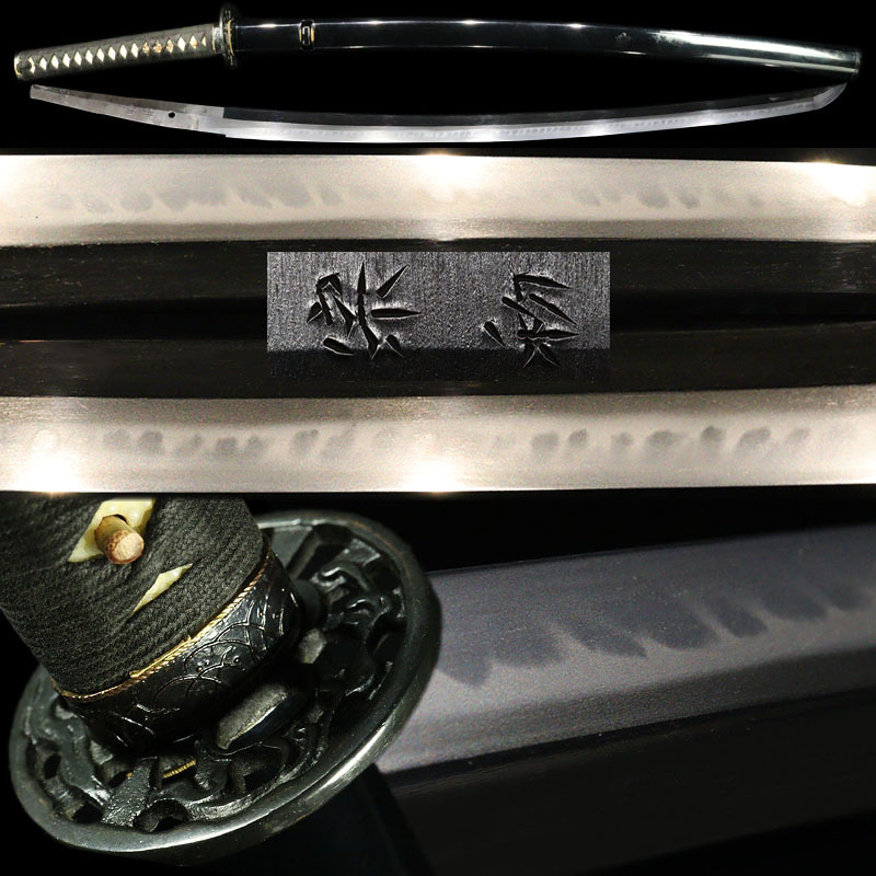 【縁】珍品名 昭和名太刀【宗■/昭和十九年四月】見事な逆丁子を焼く名刀 居合拵え