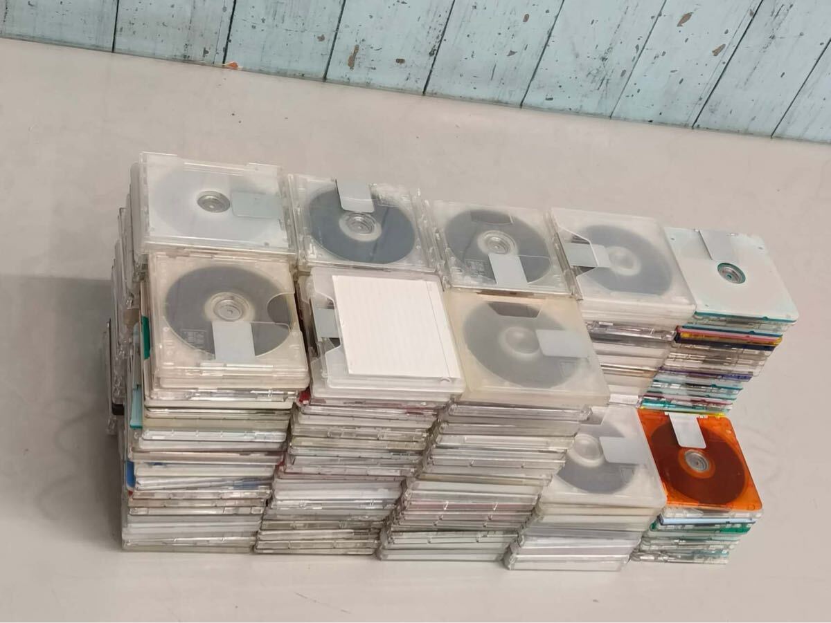 MD диск носитель записи различный суммировать итого примерно 193 шт работоспособность не проверялась б/у текущее состояние товар (80s)