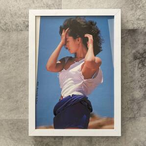 ●額装品 藤谷美和子 グラビア A4サイズ額入り 切り抜き ポスター風 アートフレーム 送料無料 D439