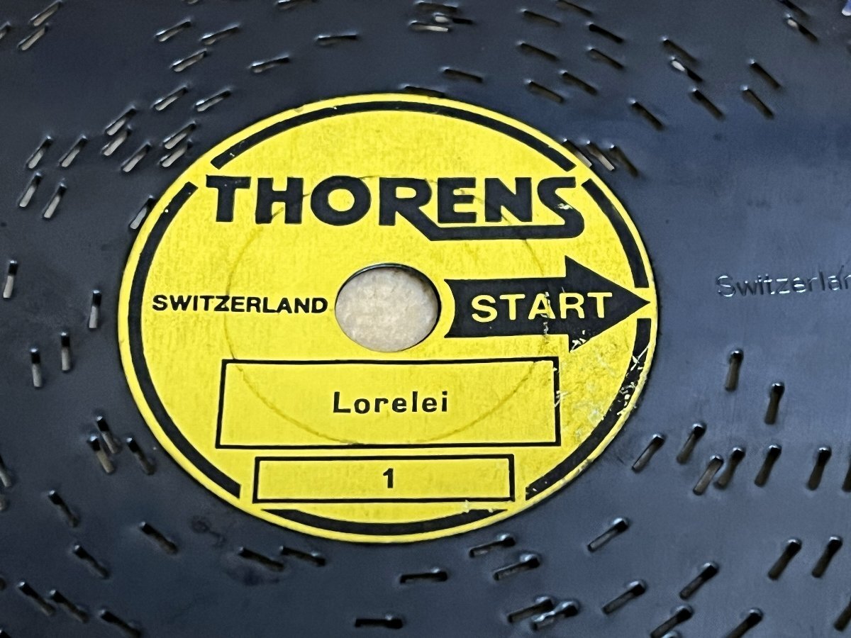 ☆スイス製 Thorens トーレンス社☆ディスクオルゴール用ディスク☆1番☆ロ
