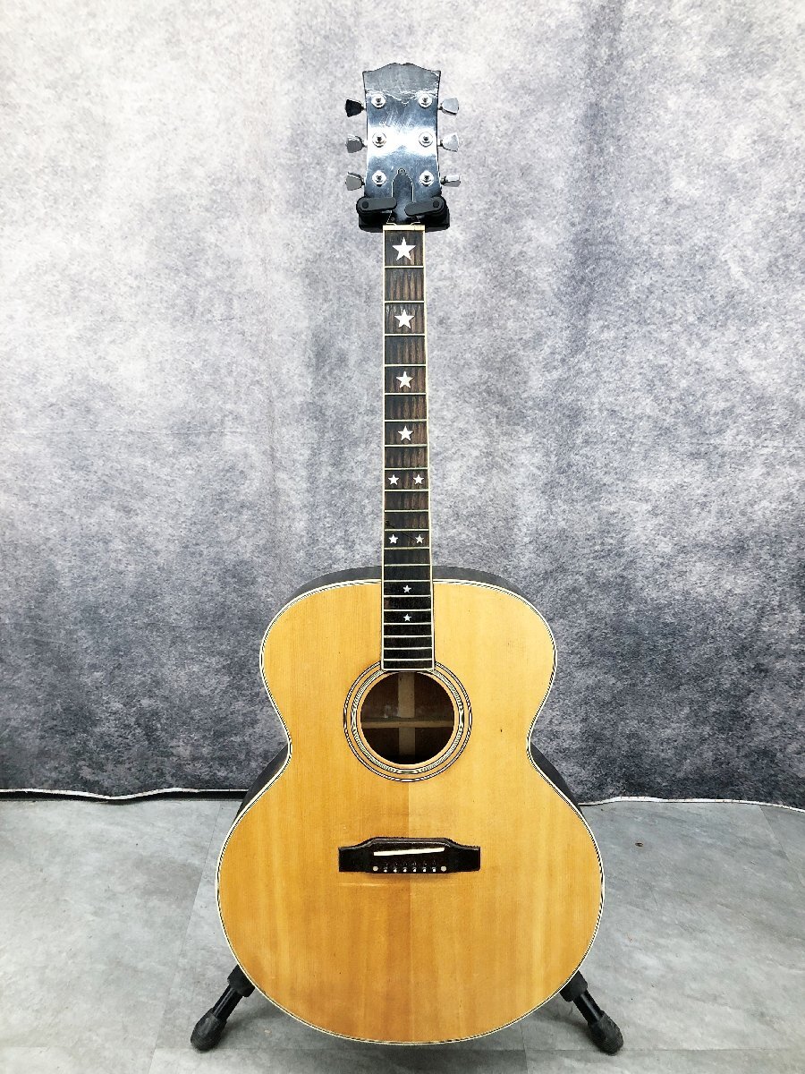 【 D 】 K1358 GRECO 404B #750225 グレコ アコースティックギター ケース付 2600009_サムネイル画像2